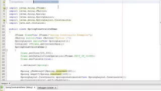 Java Programming Tutorial - SpringLayout Constraints-14