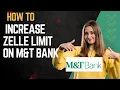 How to increase zelle limit on M T bank I DOUBLE