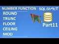 SQL in Amharic Part11 - SQL Number Functions ROUND TRUNC FLOOR CEILING MOD