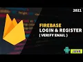 Firebase Login Register App With Email Part - 8 Verify Email Address