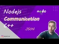 communication between C CPP and nodejs in linux using make and json file in 5 mins - linux series