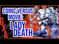 LADY DEATH Comic Vs Movie