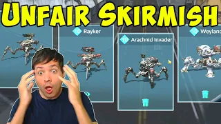 the unfair skirmish gameplay war robots wr