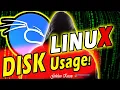Linux Disk Usage Checking How to Check Disk Space on Linux du df commands Kali Linux Lessons