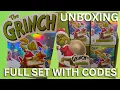 Unboxing New How The Grinch Stole Christmas Scene Setter Figures Complete Set With Codes