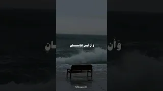 وان ليس للانسان الا ماسعى سورة النجم بصوت حسين العزام 