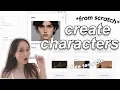 how to CREATE A BOOK CHARACTER from scratch free template character brainstorm tips