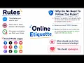Online ettiquette mind map