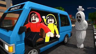 Yuta, Mio Dan Baby Celine Naik Angkot Takut Dikejar Pocong || ROBLOX