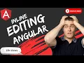 Inline Table Editing in Angular angular tutorial angular tutorial for beginners