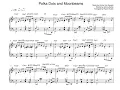 Polka dots and Moonbeams.  Arranged for solo piano, with music sheet.