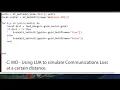 C MO - Using LUA to simulate loss of communications at a certain distance