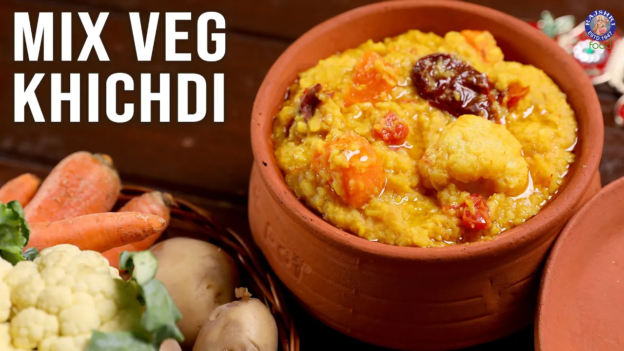 Mix Veg Masala Khichdi Without Onion & Garlic   Moong Khichdi For Lunch, Dinner   Comfort Food Ideas