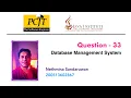 DBMS Question Set 33 1st Year Semester 01 Java Institute Nethmina Sandaruwan