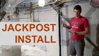 How to install a jackpost to fix sagging floors