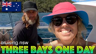 Visiting Three Bays in One Day on a Small Sailboat in Australia’s New South Wales Cowan Creek