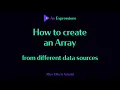 How to create an Array from different data sources After Effects Expressions Tutorial
