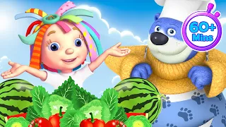 دنيا روزي ساعة من الرسوم المتحركة للأطفال احتفال بالطعام 