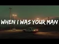 Download Lagu Bruno Mars - When I Was Your Man (Lyrics)