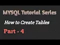 Mysql Tutorial In Hindi How To Create Tables Part-04