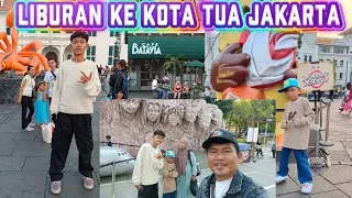 Waktu libur panjang sekolah Randika Rafie Liburan ke kota tua jakarta 🥳 #liburan #kotatuajakarta 