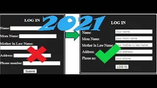 how to align html form html form alignment in 2021 ComputerScience