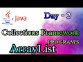 ArrayList in Collections Framework Day-2 Telugu