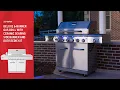6-Burner Gas Grill w Ceramic Searing Side Burner Rotisserie Kit 720-0896X