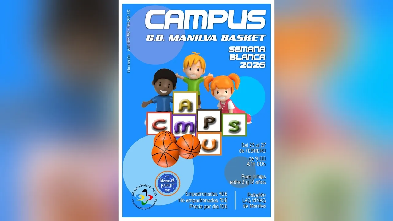Inscripciones abiertas para el Campus CD Manilva Basket