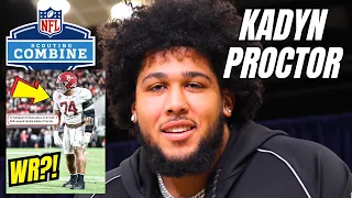 Kadyn Proctor at NFL Combine Interview I have natural catching ability