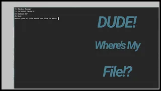 Linux terminal shell script menu - and den NO AND THEN