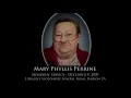 Mary Phyllis Perrine Memorial Service December 4 2020 at J Bradley McGonigle Funeral Home