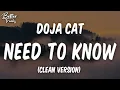 Doja Cat x Travis Scott - Need To Know x Goosebumps (Clean) 🔥 TikTok Song Clean