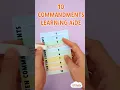 10 commandments learning aide