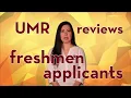 UMR Admissions Freshmen Review Factors