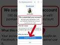 Recover Suspended Facebook Account Suspended 180 Days Fix we ve suspended your account AppFixi