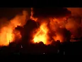 Download Lagu MOMENT: Explosions in Gaza night sky during Israeli air strikes
