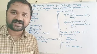 balancing symbols using stack algorithm example program delimiter matching using stack