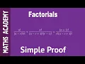 How to simplify Factorials - full example