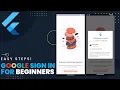 Flutter Google Sign In Step by Step Guide for Beginners Android IOS