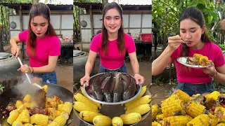 Cook braised fish with corn and eat recipe