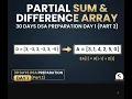 Prefix Sum and Partial Sum Techniques 30 Days DSA Preparation Day 1 Part 2