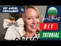How to Make a DIY Angel Ornament Using Drop Cloth or Burlap