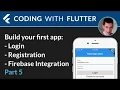 Flutter Firebase Auth 05 - Switch between login home page State initialization