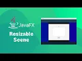 JavaFX - Resizable scene with Hbox and VBox