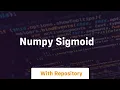 numpy sigmoid