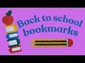 DIY Perler bead bookmarks