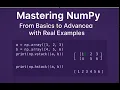 Master Advance Numpy Operations for DATA SCIENCE