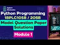 Solution to Model QP PYTHON PROGRAMMING Module 2