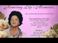 Mrs Luther Mae Cook - January 30 2021